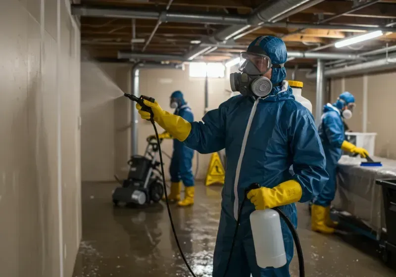 Basement Sanitization and Antimicrobial Treatment process in Westwood, KY